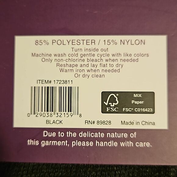 Gloria Vanderbilt Black Cardigan Size L NWT Lightweight Open Front with Pockets - Picture 7 of 7